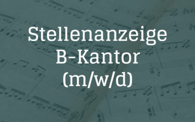 Stellenanzeige | B-Kantor (m/w/d)