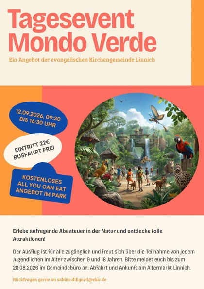 Tagesevent evangelische Kirchengemeinde Linnich | Freizeitpark Mondo Verde